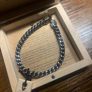 Silver Braided Men's Bracelet